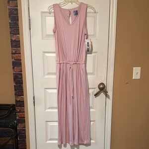 Muk Luks Soft Pink Sleeveless Jumpsuit